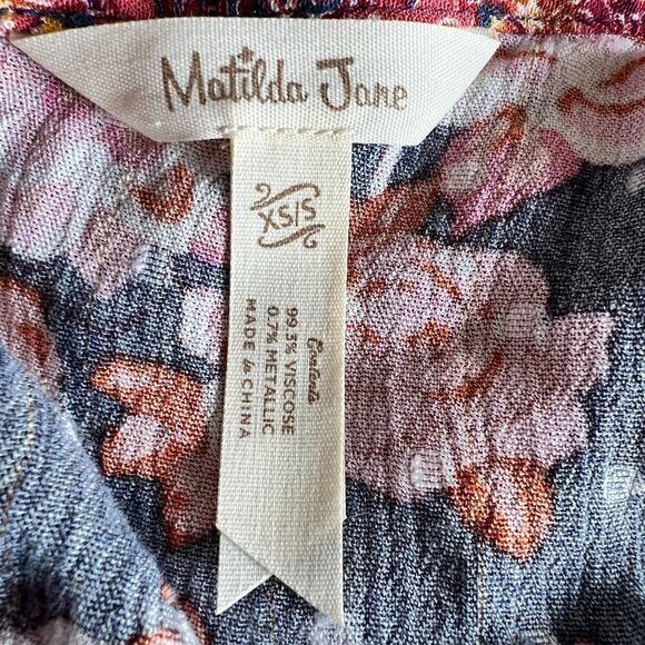 Matilda Jane Olivia Floral Boho Kimono Cardigan Size XS/S - Picture 5 of 6